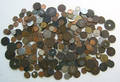 Group of foreign coin currency