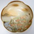 121076 JAPANESE SATSUMA EARTHENWARE BOWL MEIJI PERIOD