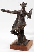 011129 DAVID ARONSON BRONZE SCULPTURE 92250 H 10