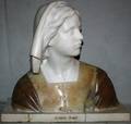 011128 ITALIAN CARVED ALABASTER  ONYX BUST