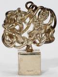 102104 MIGUEL BERROCAL GILT BRONZE SCULPTURE