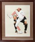 092086 NORMAN ROCKWELL LITHOGRAPH 29 12 X 23