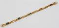 121170 18KT GOLD  TOURMALINE BRACELET L 6 14