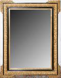 121159 BLACK  GILT MIRROR C 1900 43 X 32