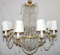 121143 CRYSTAL EIGHTLIGHT CHANDELIER H 28 DIA 28
