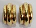 012122 TIFFANY  CO 18 KT YELLOW GOLD EARCLIPS PAIR