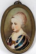 011185 IVORY PORTRAIT MINIATURE JOHN CARL I