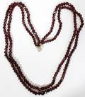 010101 GARNET TWOSTRAND NECKLACE L 21