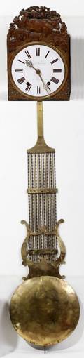 010090 MICHEL VERSEHAYE FRENCH MORBIER METAL CLOCK