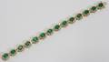 122107 1700 CT EMERALD  550 CT DIAMOND BRACELET