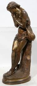 122104 JEAN JULES CAMBOS BRONZE SCULPTURELA CIGALE