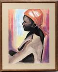 121209 MARIE FLORENCE 20TH HAITIAN WATERCOLOR