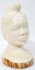 121194 AFRICAN IVORY BUST OF A NATIVE H 8