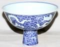111186 CHINESE BLUE WHITE PORCELAIN BOWL H 5 DIA 7