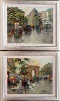 102125 FRANCOIS GEROME PAIR OF OILS ON CANVAS 20