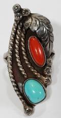 101238 SOUTHWEST AMERICAN INDIAN RING BY PHIL CHAPO