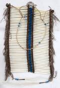 101226 AMERICAN INDIAN BONE BREAST PLATE PLAINS L 15