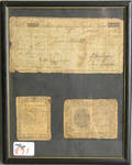 Group of framed ephemera