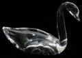121221 STEUBEN GLASS CURVED NECK SWAN  8484 H 4 12