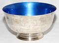 012197 TOWLE ENAMEL  STERLING BOWL H 4 34
