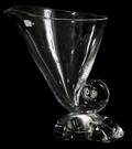 011231 STEUBEN CORNUCOPIA VASE H 7 12