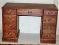 010124 MAHOGANY DESK H 29 L 44 D 23
