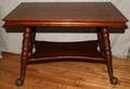 121257 VICTORIAN OAK LIBRARY TABLE C 1880 H 28