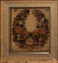 121254 FARMERS WREATH C 1870 IN SHADOWBOX