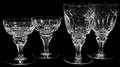 121251 HANDCUT CRYSTAL GOBLETS 18  CHAMPAGNES