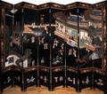 112187 CHINESE COROMANDEL 12 PANEL SCREEN H 8