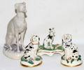 111227 STAFFORDSHIRE DOGS 3  A BISQUE DOG 19TH C