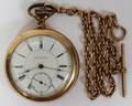 110128 REGINA WATCH CO POCKET WATCH WITH CHAIN