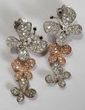 102171 105 CT DIAMOND BUTTERFLY DANGLE EARRINGS