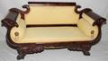 102163 ANTIQUE MAHOGANY SETTEE H 34 W 67 D 24 12