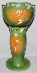 101282 ROSEVILLE SNOWBERRY POTTERY JARDINIRE 
