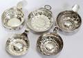 091240 FRENCH SILVER WINE TASTING CUPS  THREE OTHERS