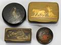 091217 LACQUER SNUFF BOXES EARLYLATE 19TH C