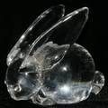 121234 STEUBEN GLASS RABBIT H 3 12 L 4
