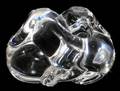 121228 STEUBEN GLASS PUPPY LOVE HAND COOLER  8524
