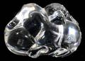 121227 STEUBEN GLASS PUPPY LOVE HAND COOLER  8524