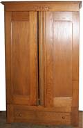 120142 OAK ARMOIRE H 82 W 49 D 20