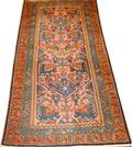 020215 HAMADAN HAND WOVEN WOOL RUG 6 6 X 3 6
