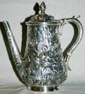 020195KIRK  SON STERLING REPOUSSE TEA POT H 6