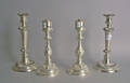 Pair of Sheffield plated candlesticks