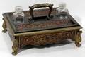 012204 BOULLE LOUIS XV STYLE INKWELL H 7 12