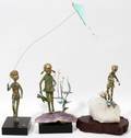 010203 BRONZE FIGURES CHILDREN AT PLAY THREE