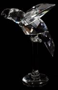 122221 SWAROVSKI CRYSTAL PARROT ON PERCH H 2