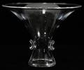 122218 STEUBEN CRYSTAL VASE H 5Signed