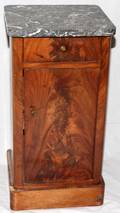 112230 LATE VICTORIAN MAHOGANY MARBLE TABLECABINET