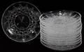 111278 ST LOUIS FRENCH CRYSTAL HORS DOEUVRES PLATES